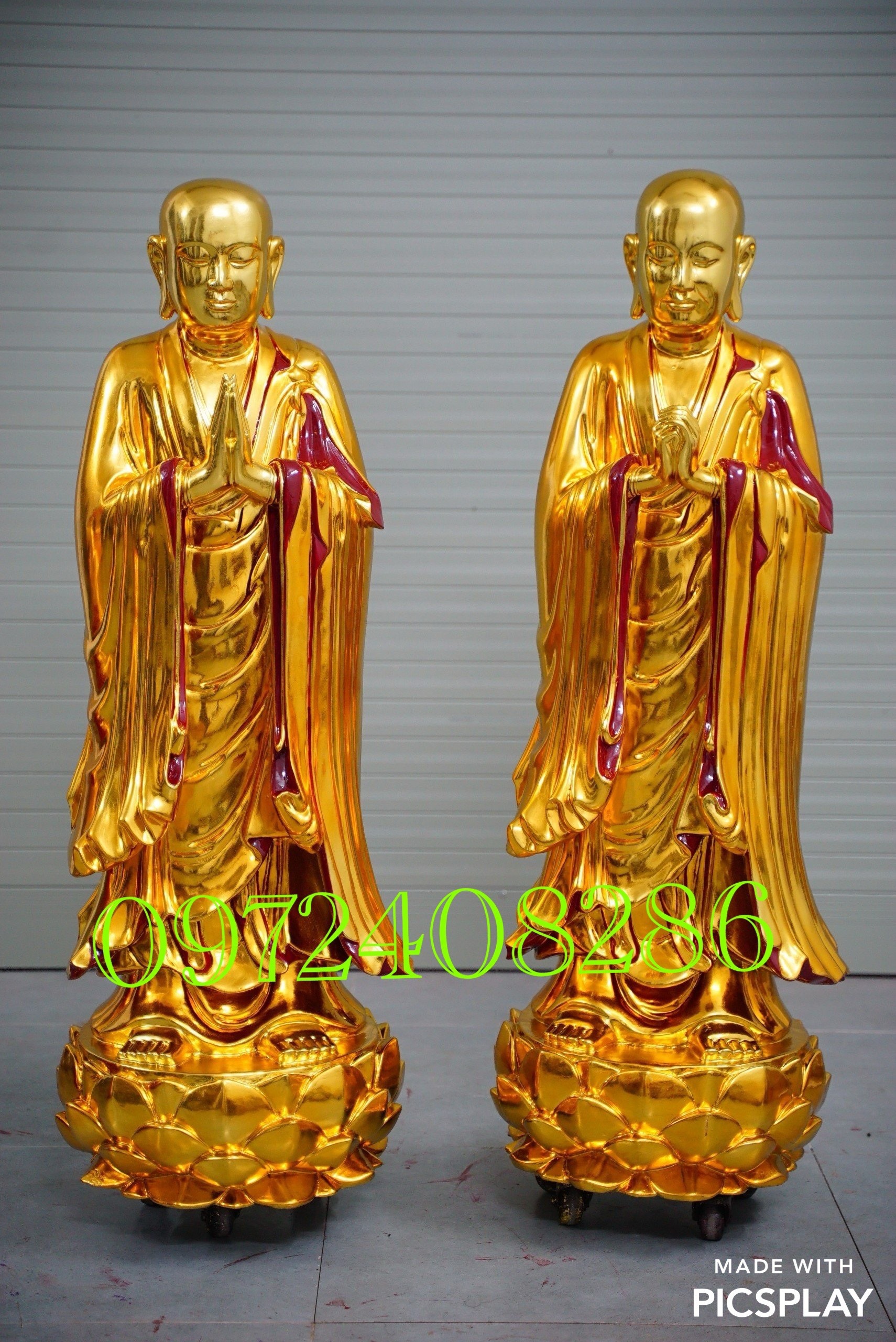 Tượng Phật A Nan Ca Diếp sản xuất tại cơ sở Nghĩa Thúy - Sơn Đồng LH: 0972 408 286