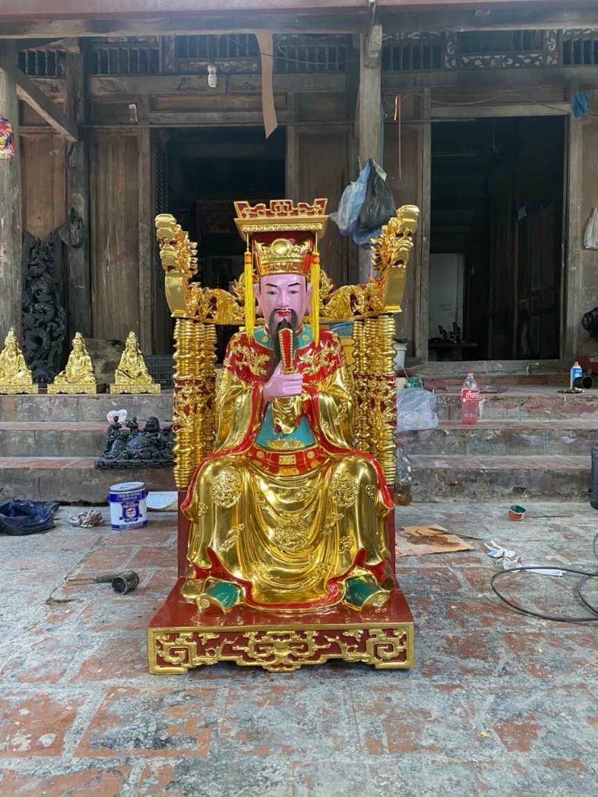 Tượng Ngọc Hoàng Thượng Đế được sản xuất tại CSSX Nghĩa Thúy - Sơn Đồng. LH: 0972 408 286