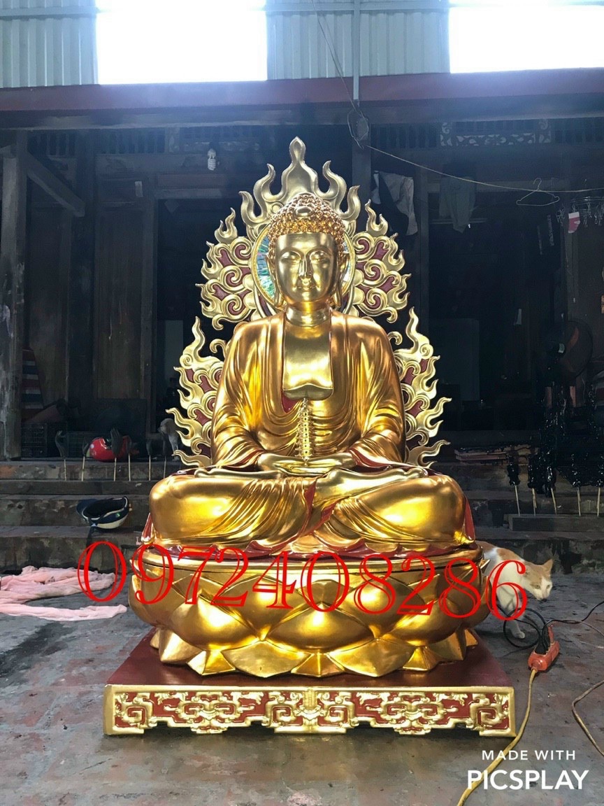 Tượng Phật Dược Sưu Lưu Ly sản xuất tại CSSX Nghĩa Thúy - Sơn Đồng. LH: 0972 408 286